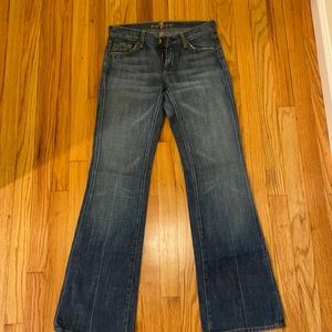 Seven jeans with a. Bootcut/slight flare
